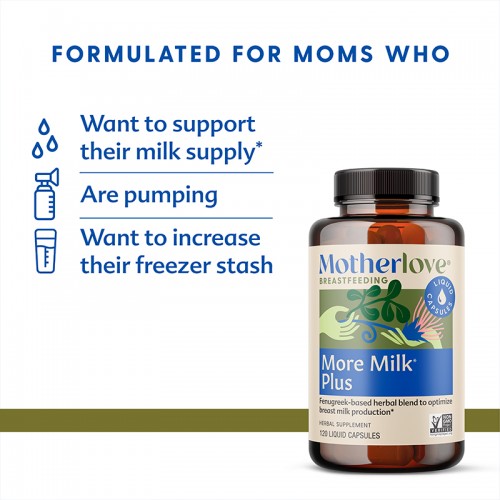 MotherLove More Milk Plus (60 Capsules / 120 Capsules) | Made in USA | Organic